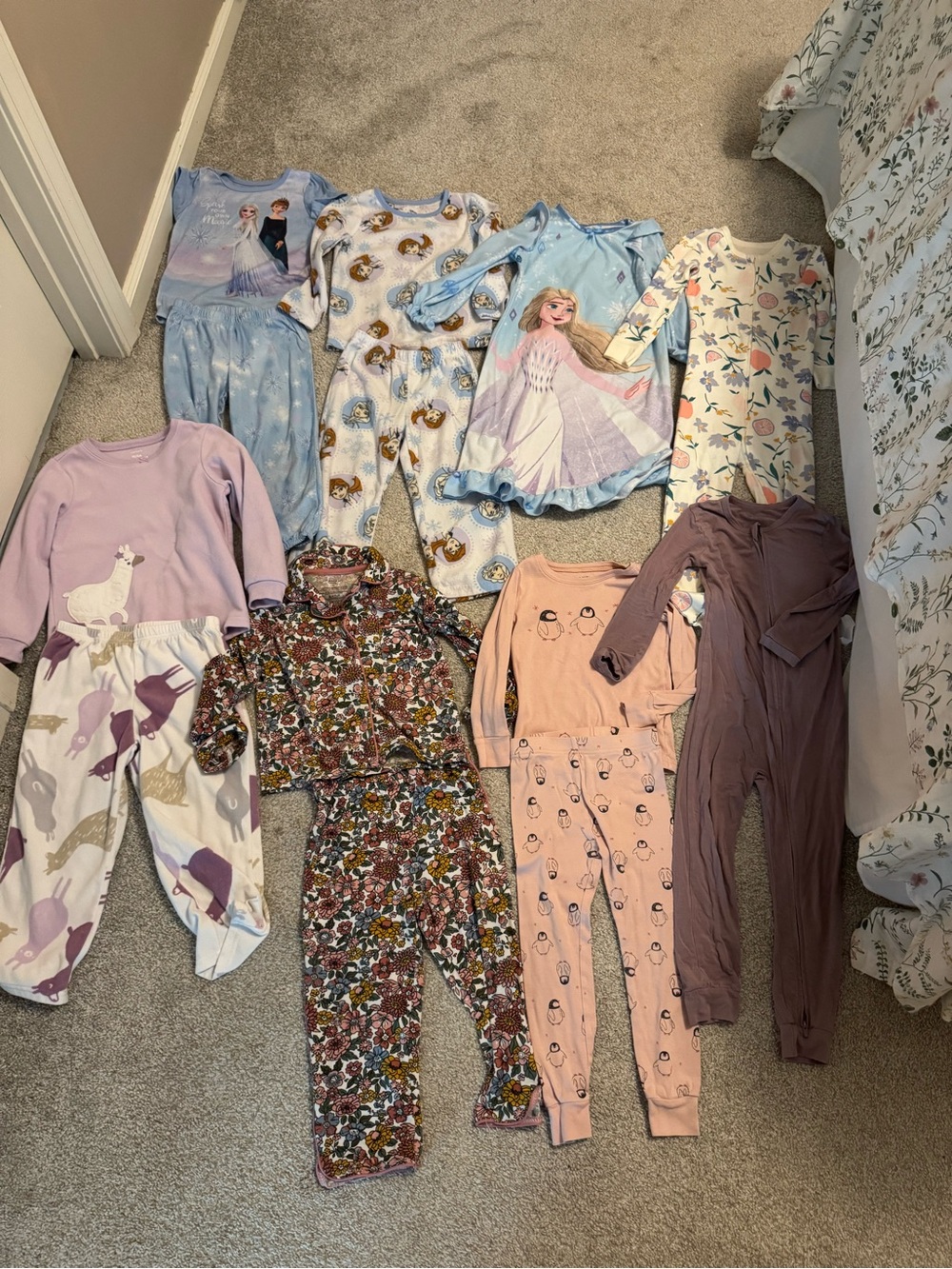 Girls 4T bamboo pajama bundle